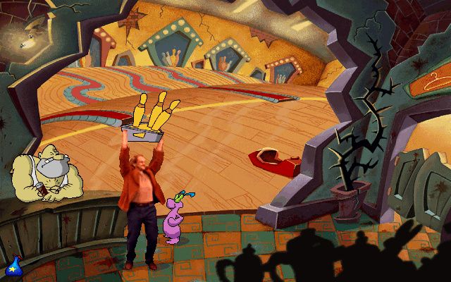 Дру Бланк выбил страйк Живчиком ToonStruck - Кегельбан (Зловения)