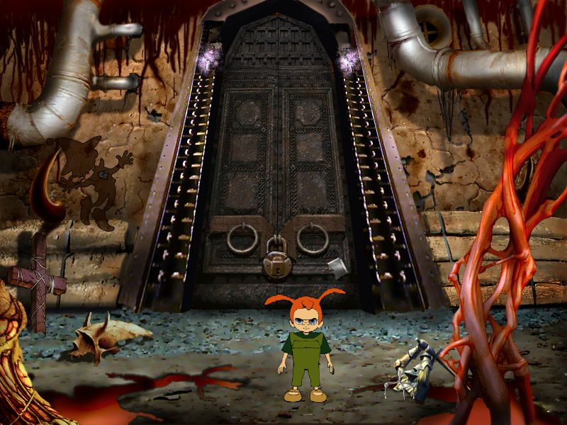 Дверь в детскую Алексеева Screenshot из игры Страшилки: Шестое чувство (локация - Врата)