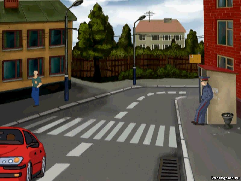 Мент на остановке Screenshot из игры ДМБ 3 - вступительный ролик