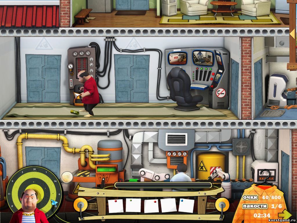 Муляж патрона на полу Screenshot из игры Как достать соседа. Каникулы олигарха