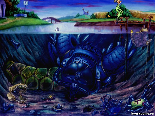 Screenshot из игры Петька и Василий Иванович спасают Галактику
