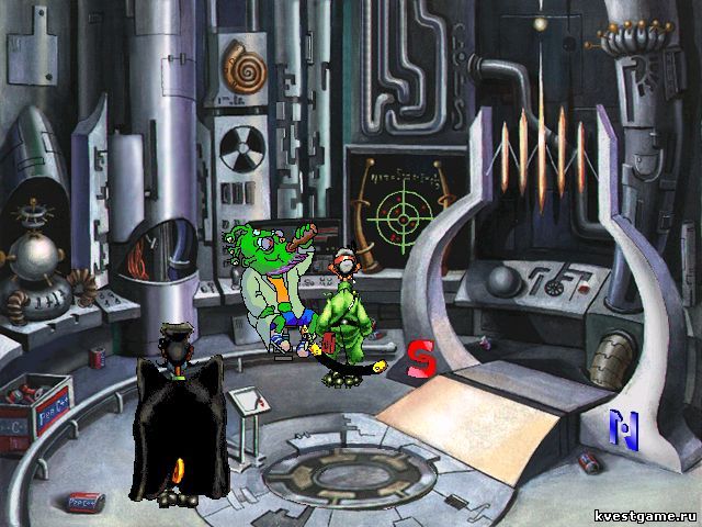 Screenshot из игры Петька и Василий Иванович спасают Галактику
