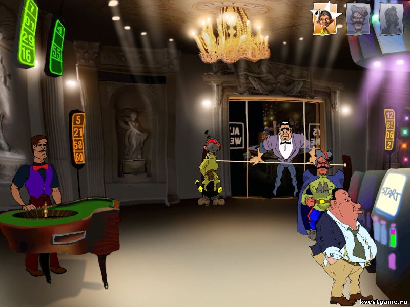 Вышибала в казино Screenshot из игры Петька 3: Возвращение Аляски