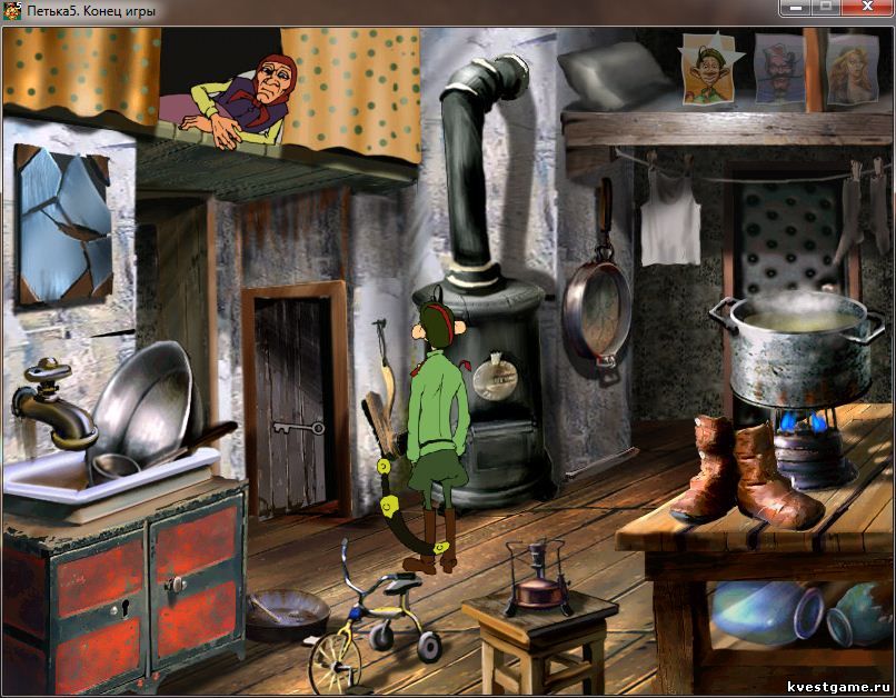 Screenshot из игры Петька 5 - локация Кухня (уровень 5)